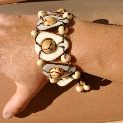 Bracelet cordon Petites Perles Dorées - 925 grammes