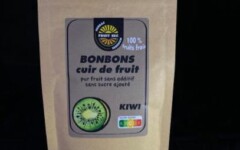 Bonbons cuir de fruit kiwi
