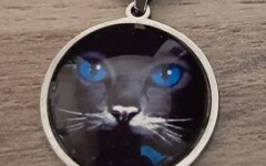 COLLIERS CABOCHON - BLACK CAT EYES