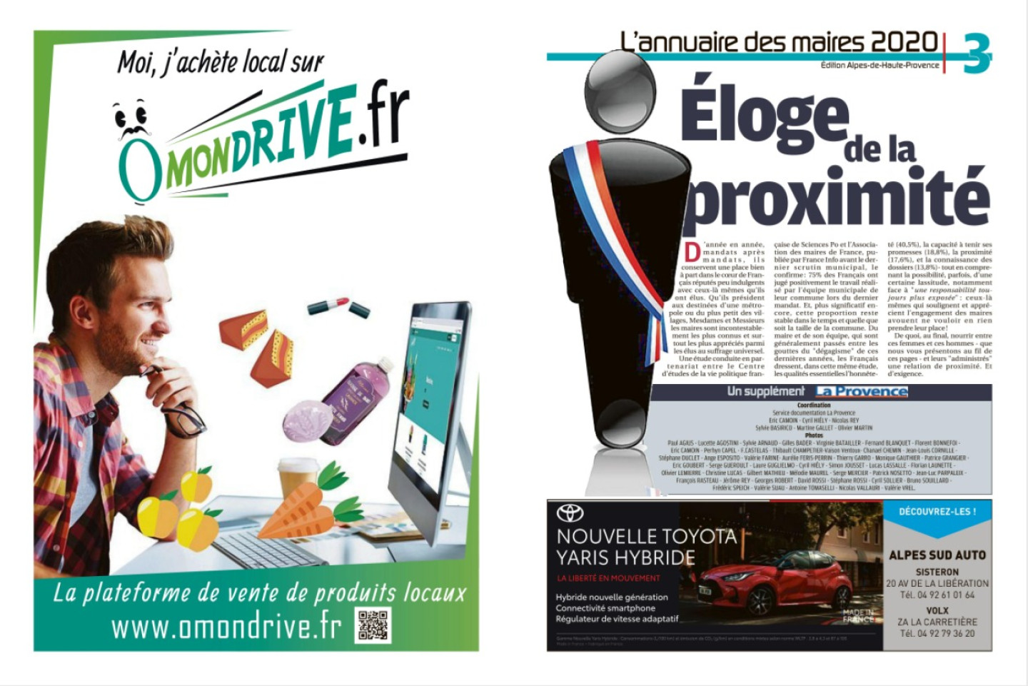 pub OMD annuaire des maires La Provence